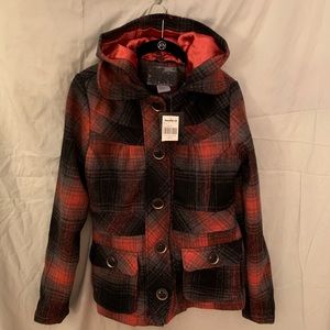 Hooded Wool Peacoat